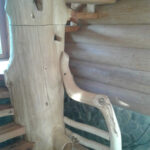 Baumstammtreppe Handlauf Christian Egger M-B-S Modul-Bau