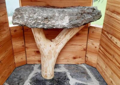 Holz Kapelle Altar Innen Christian Egger M-B-S Modul-Bau