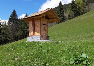 Holz Kapelle Zustieg Christian Egger M-B-S Modul-Bau